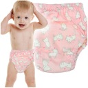 Tréningové nohavičky PRE DETI 9-13 KG PLIENKY NA NAUČENIE SA POČIHAŤ RUŽOVÉ - M
