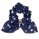 FROTKA kvety SCRUNCHIES gumička do vlasov, námornícka modrá