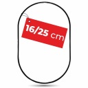 Macrame základňa pre lapač snov, elipsa, ovál, kruh, drôt 2,8 mm, 16 x 25 cm