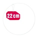 Prsteň lapač snov BIELY 22 cm