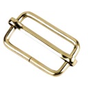 Kovový nastavovač popruhu tašky, 30 mm, zlatý