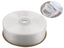 Šifónová stuha 25 mm BIELE organzové svadobné hostie