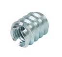 10x Nábytkový spoj M8 x 15 mm, skrutkovaný do dreva, oceľová vložka so zárezom