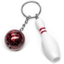 Kľúčenka BOWLING, bowlingová guľa a kľúčenka na kolky