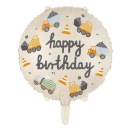 Happy Birthday Balloons Stavebný bager sklápač 45cm 1ks