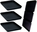 Odkvapkávač na topánky do domácnosti 35x27cm SOLID BLACK 3 KS