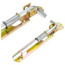 GATE LOCK s pružinou 180 mm, odpružený pre bránu s visiacim zámkom