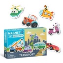 Edukačná magnetická hra Transportné magnety pre deti