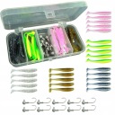 Prívlačový SET 25 FL LURE 10 hláv + KRABIČKA BRIEDKA ŠŤUKA D 10cm