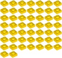 LEGO PLATE 3024 1x1 žltá NOVINKA (10g) 51 ks.
