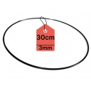 KOVOVÝ Prsteň PRE LAVAČOV SNÍKOV Prsteň MACRAME ČIERNA 30CM