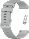 Silikónový remienok 18 mm univerzálny pre teleskopy Smartwatch sivý