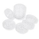 Plastová cievka, bezfarebná, 50x10mm, vnútorný priemer: 36mm, 10ks