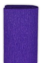 Krčený hodvábny papier - tmavofialový, 50 x 200 cm