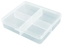 Organizér 4 priehradky 7,3x6,5x1,7 cm, OR75