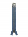 YKK kovový zips 18cm na modrozlaté nohavice