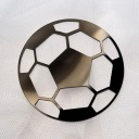 Futbal futbal Bočná ozdoba na tortu Čierna PLEXI