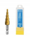 HSS TIN rovný stupňový vrták 4-12mm Kormax