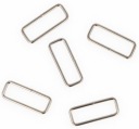 KOVOVÝ RÁM 30mm Kožený nastavovač na popruh na tašku 3cm - 2 ks