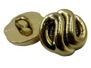 18mm Ozdobné gombíky, 12 kusov, ZLATÁ farba K334 15001