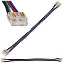 Rýchly konektor pre pásik RGB 4 KOLÍKY 10 mm LATCH Páska - páska