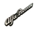 ZNAK, ODZNAK LOGA, nápis ALFA ROMEO, 50x12mm