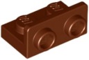 LEGO PLATE 1X2 HNEDÁ HNEDÁ Č. 99780 - 2 KS