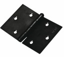 Široký konštrukčný opletený pánt na dvere, truhlice, nábytok 130x63x1,5 Čierny