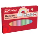 Plastelína Herlitz, nefarbiaca, 8 pastelových farieb