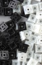 ZÁKLAD 20mm x 20mm ČIERNA 50 kusov