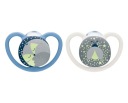 NUK SILIKÓNOVÝ cumlík 0-6m SPACE NIGHT BLUE