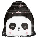ŠKOLSKÁ TAŠKA PASO PANDA NA TOPÁNKY PRE DIEVČATÁ, BATOH ČIERNA