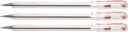 Pentel Superb BK77 guľôčkové pero 0,7 mm červené x 3