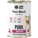 John Dog Pure Black Sensi digestion mokré krmivo pre psov bravčové mäso 400g