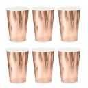 Rose Gold poháre na sliepky - 6 ks