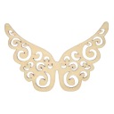 Drevené anjelské krídla 10x7cm Macrame Base Angel Wings