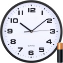 ŠTÝLOVÉ okrúhle NÁstenné HODINY DO KUCHYNE OBÝVAČKA LOFT HODINKY + BATÉRIA