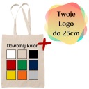 Taška + nažehľovacie logo 25 cm personalizácia