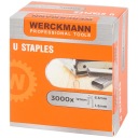 Zošívacie sponky tvaru U 12 mm x 6,3 mm x 1,2 mm 3000 kusov Werckmann