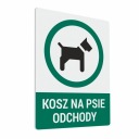 Nálepka na odpadkový kôš pre psov 15x20