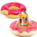 VEĽKÉ NAFUKOVACIE KOLESO DONUT NA PLÁVANIE, MATRAC DONUT XXL DO DETSKÉHO BAZÉNEKU