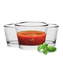 Nádoby Misky NA DIPES OMÁČKY Sklenené dezerty 3x66ml Na grilovanie