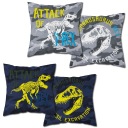 Svietiaca obliečka na vankúš 40x40 T-rex bavlna