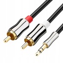 MINI JACK KÁBEL 2x RCA CHINCH STEREO GOLD HQ 3M