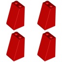 LEGO 3684c DRÁŽKOVÉ KROVINKY 2x2x3 červené (15g) 4 ks.