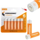 Silné prsty alkalické BATÉRIE 6ks AAA R3 1,5V