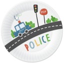 POLICAJNÉ papierové taniere 6 ks