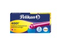 Pelikan 4001 ružové dlhé atramentové kazety, 5 ks