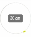 Obruč na lapače snov 30cm BIELA