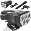CYKLISTICKÁ LAMPA PREDNÁ 5 LED USB NA BICYKEL